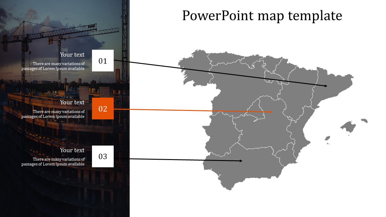 Free - Best PowerPoint Map Template Presentation